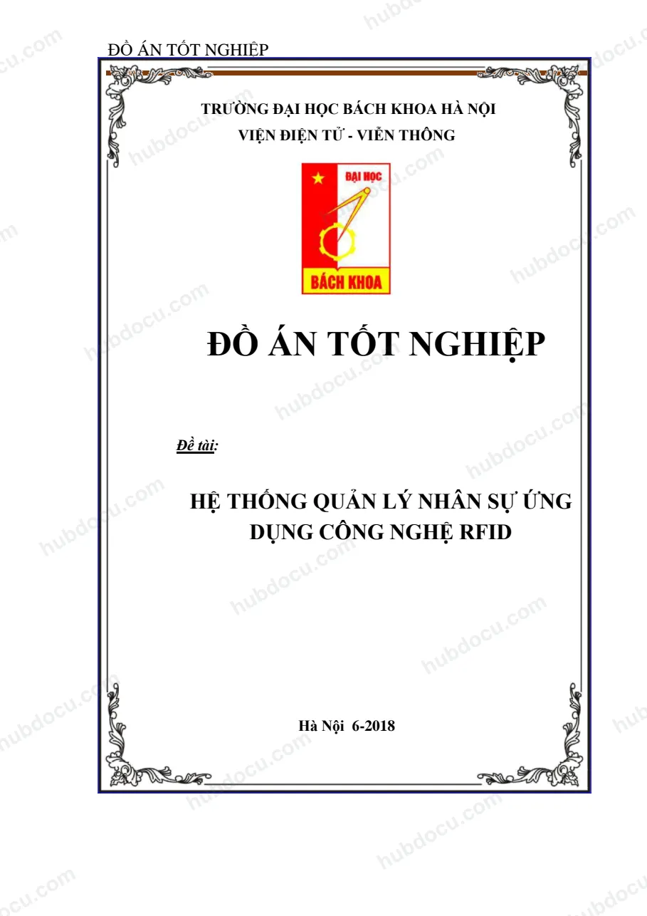 Đồ án_ Hệ thống quản lý nhân sự ứng dụng công nghệ Rfid (full + )