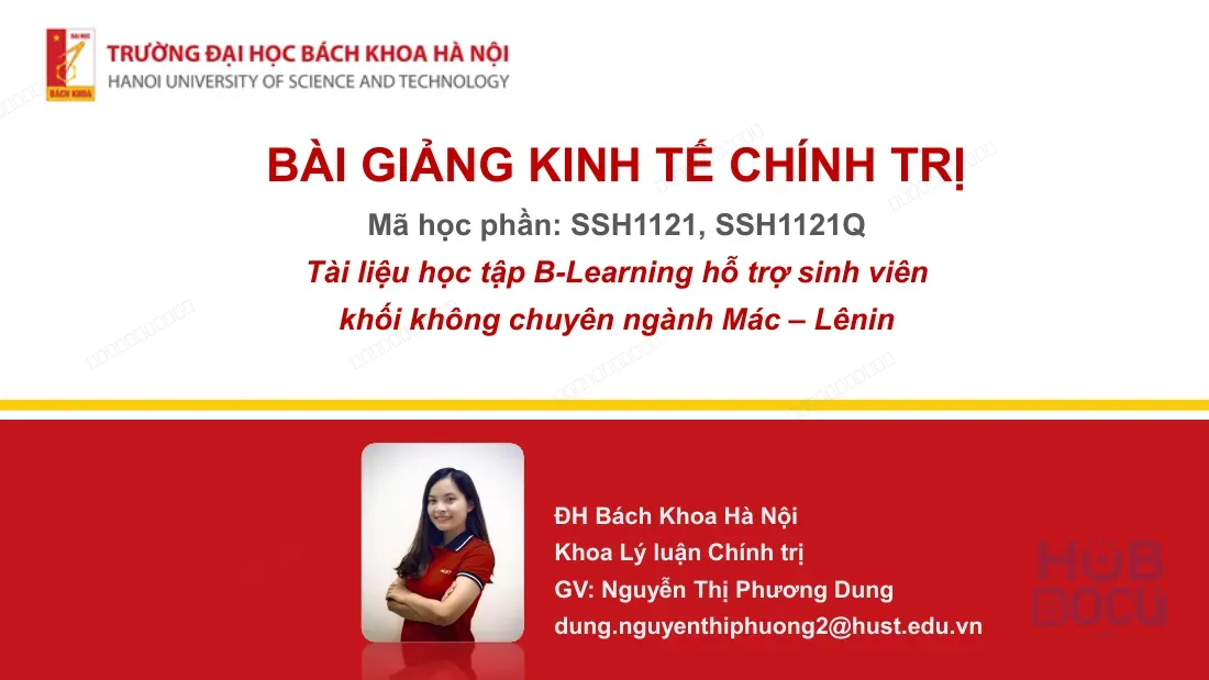 Slide II.1.Sản xuất hàng hóa (Kinh tế Chính trị - Cô Phương Dung)