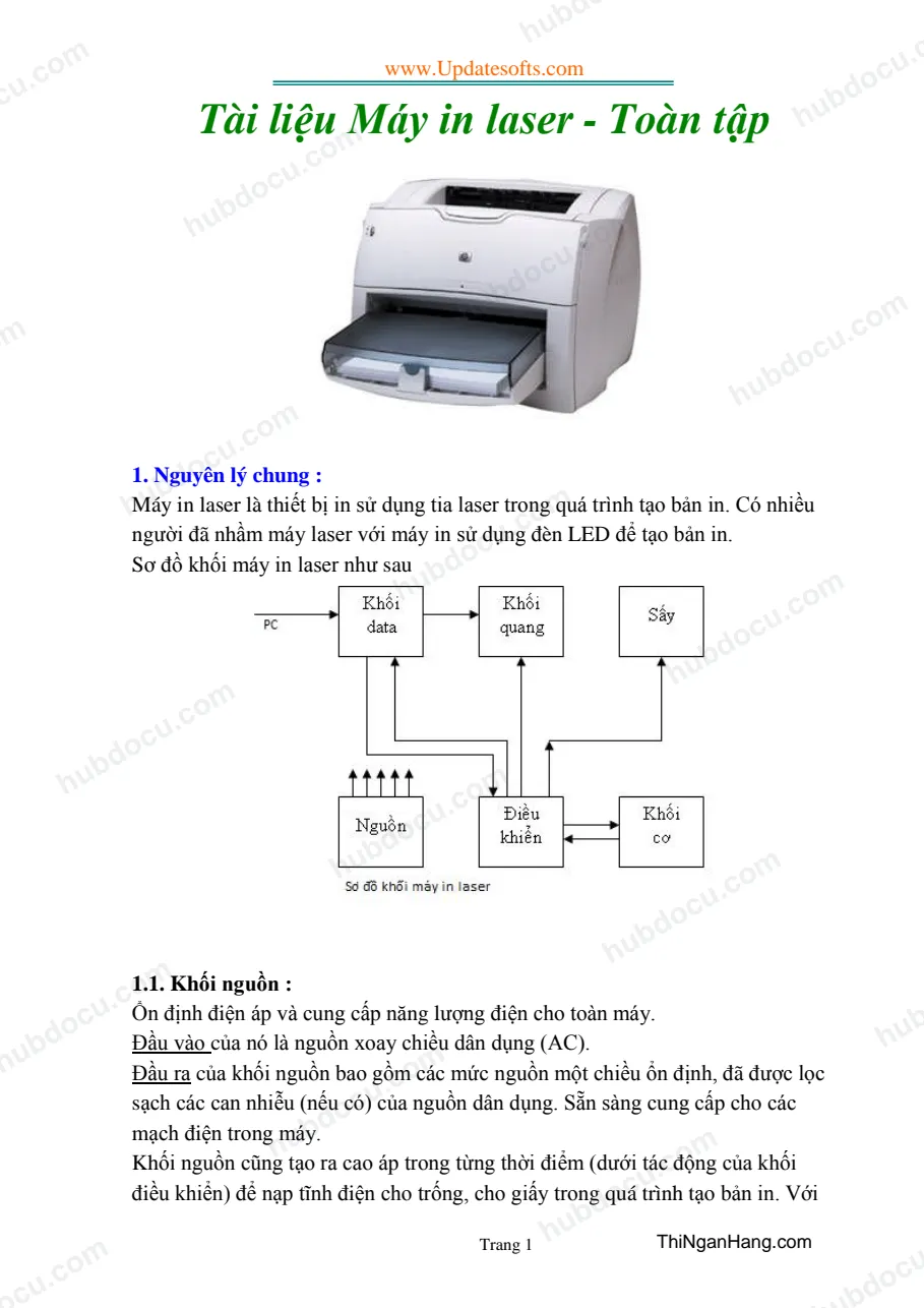 Hướng dẫn cài đặt và sử dụng máy in toàn tập