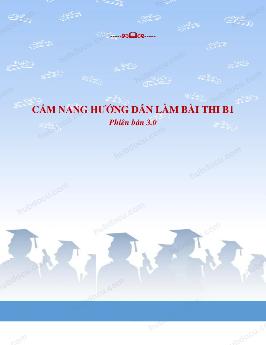 Cẩm nang hướng dẫn luyện thi B1