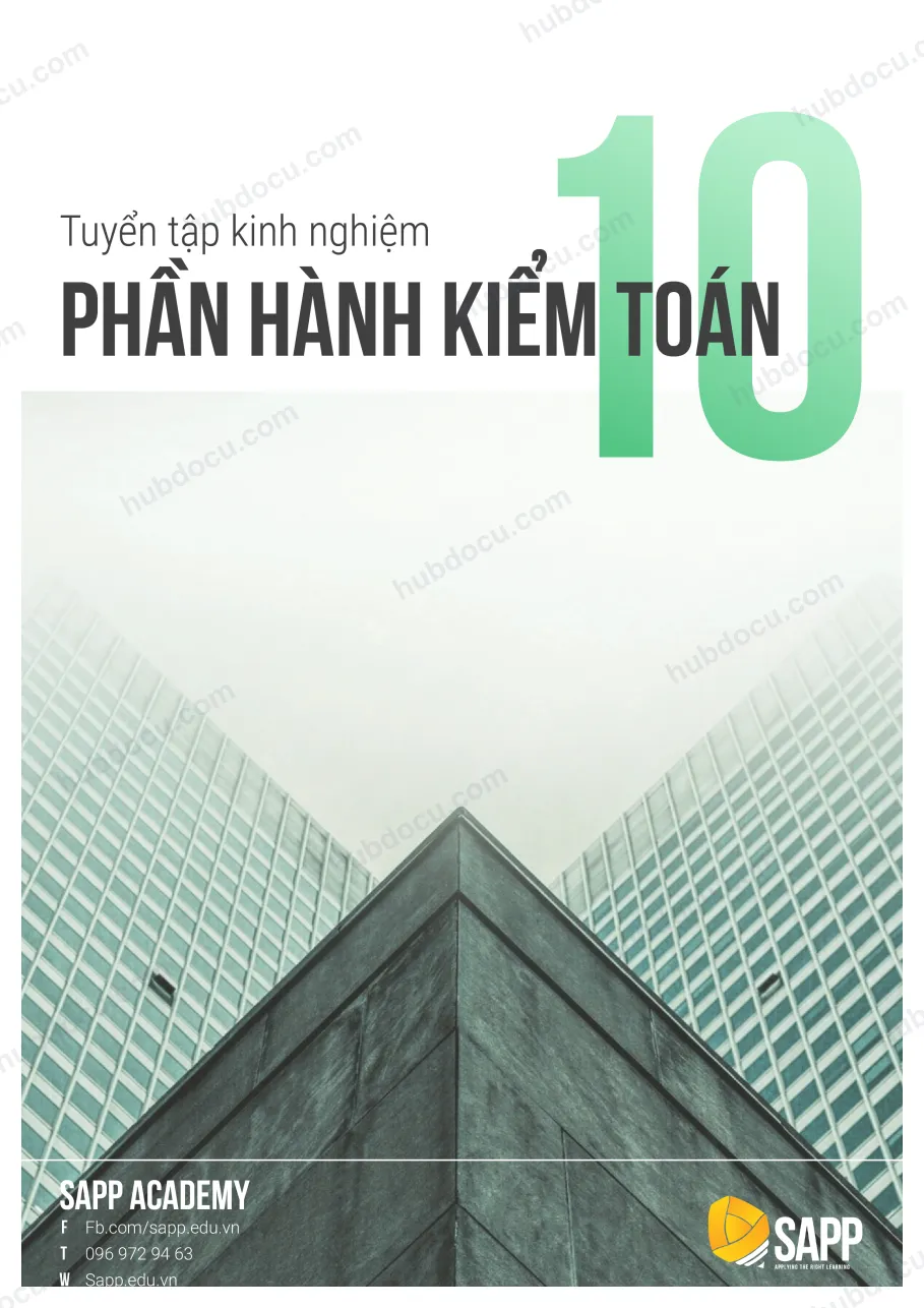 Kinh nghiệm 10 phần hành kiểm toán cơ bản