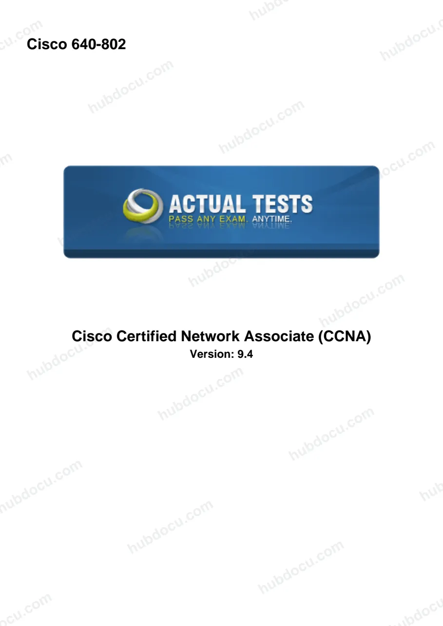 Đề Thi Trắc Nghiệm CCNA (Full)