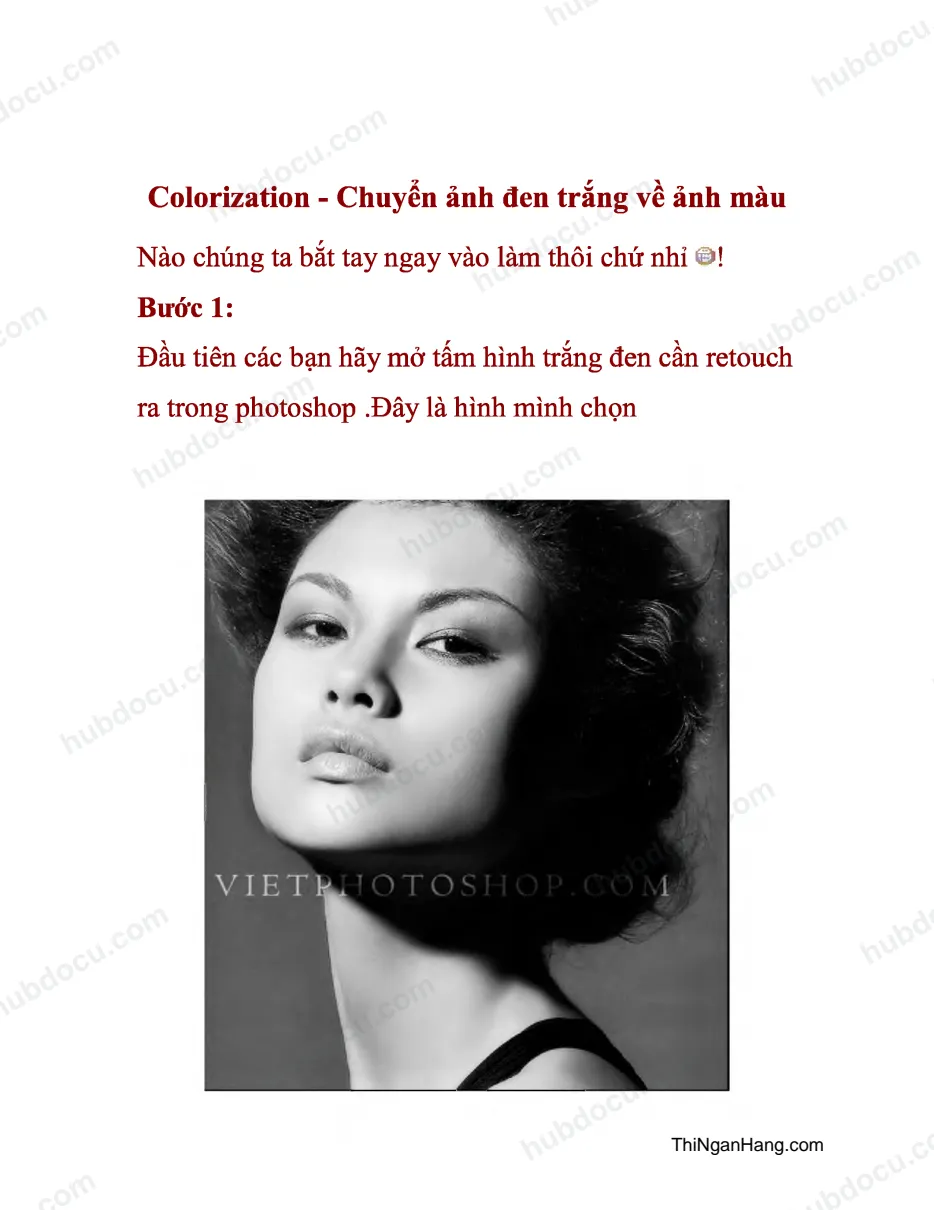 Colorization - Chuyển ảnh đen trắng về ảnh màu