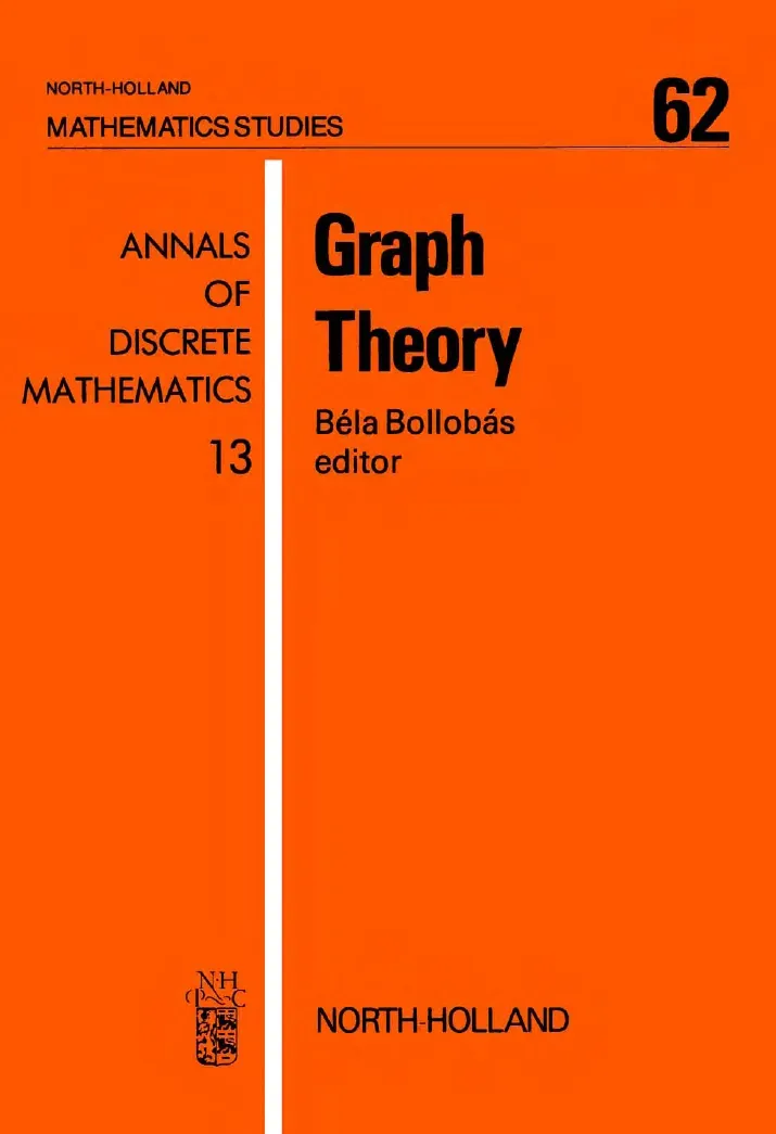 Graph Theory Annals of Discrete Mathematics