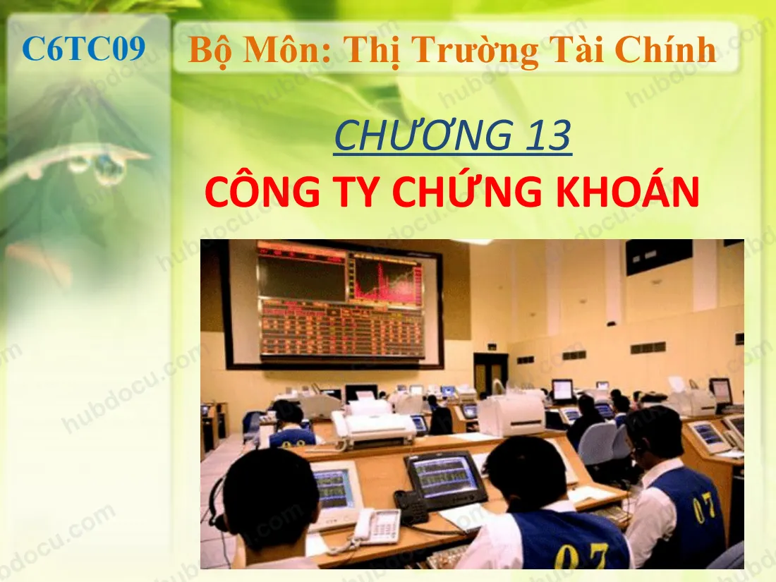 Bài Thuyết Trình Công Ty Chứng Khoán