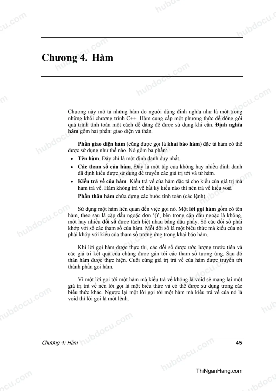 Lập trình Oop - Hàm