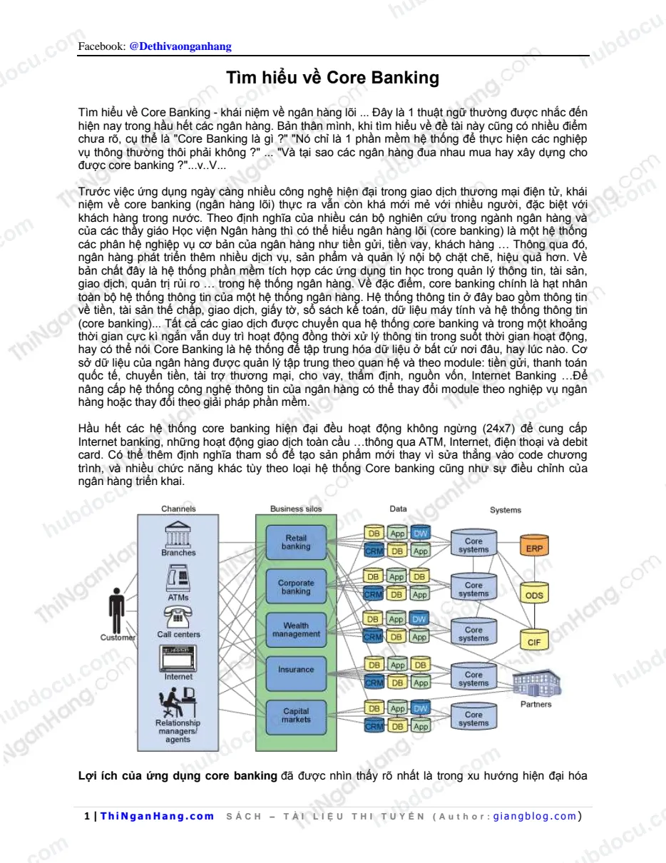 Tìm hiểu về Core Banking