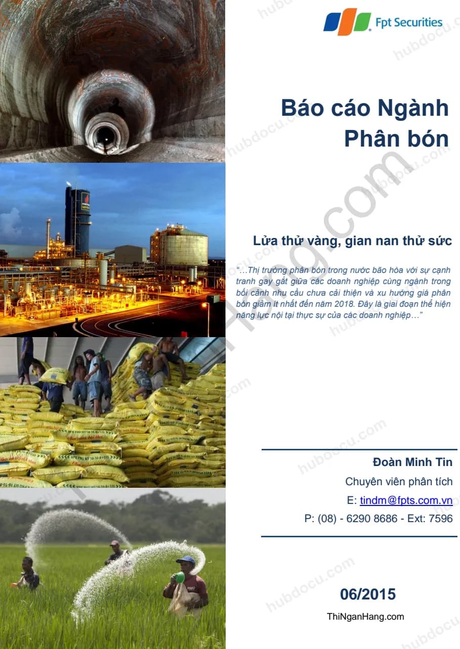 Báo cáo ngành phân bón Việt Nam năm 2015