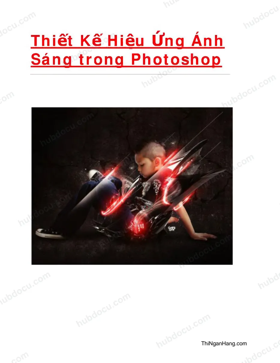 Thiết kế Hiệu ứng ánh sáng trong Photoshop