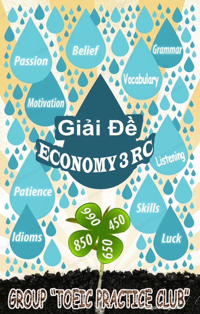520 câu Toeic có giải thích chi tiết (Economy 3 RC)