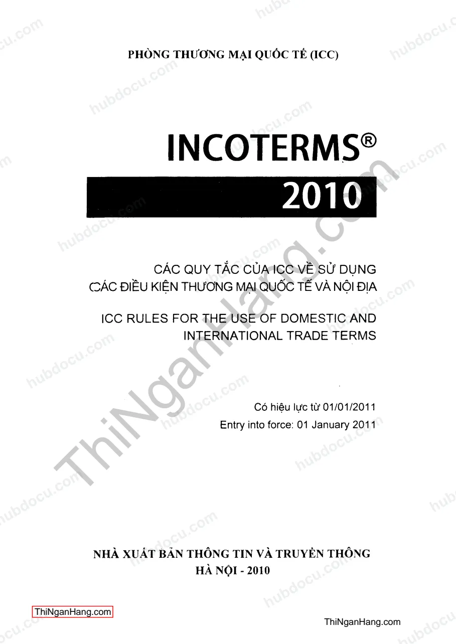 Incoterms 2010 (bản Tiếng Việt)
