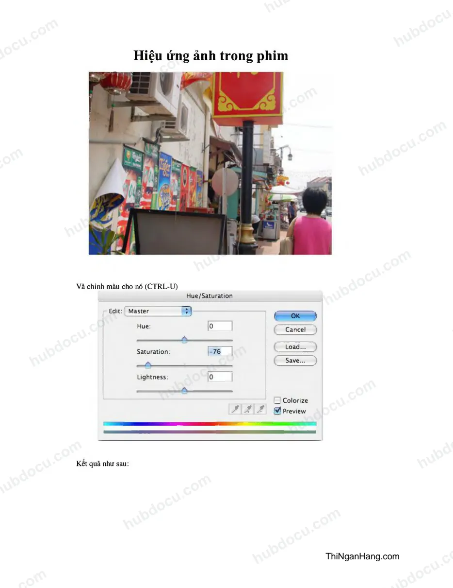 Chèn hiệu ứng ảnh trong phim