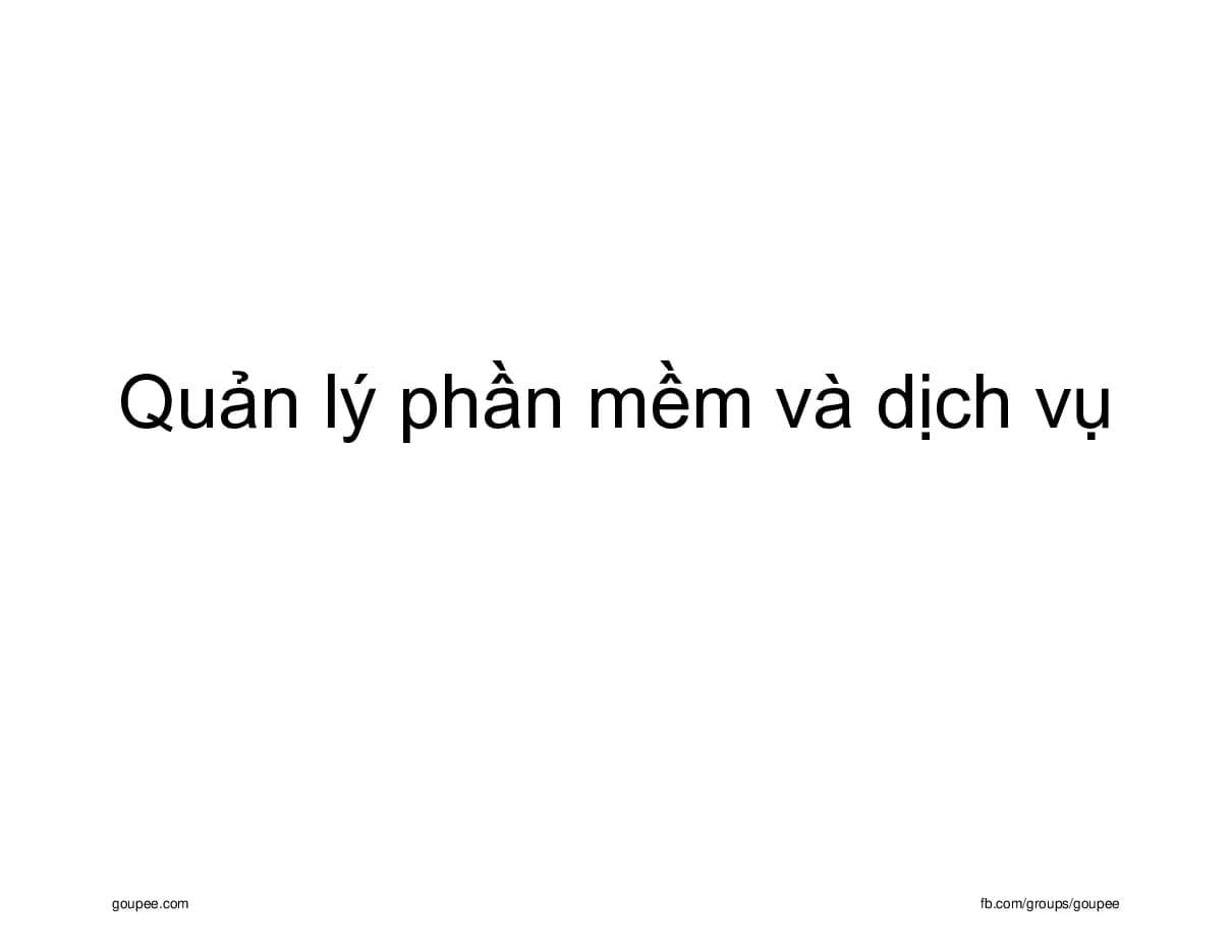 Linux Phần mềm mã nguồn mở (HUST) - C7.Quản lý phần mềm và dịch vụ