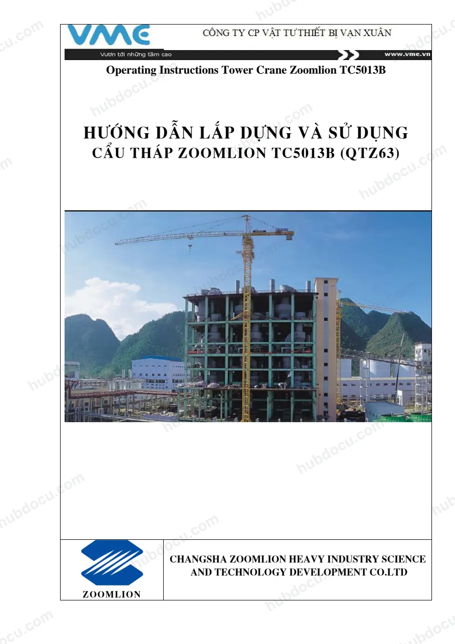 Hướng dẫn lắp dựng và sử dụng Cẩu Tháp