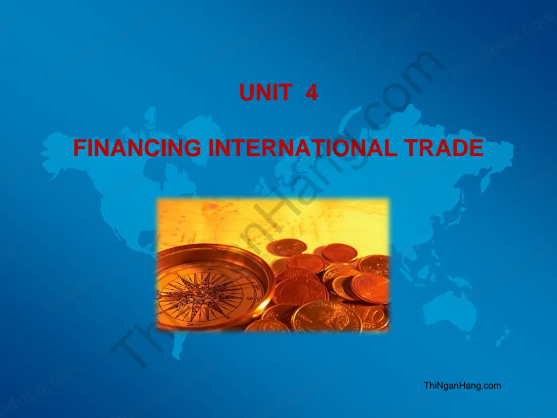 English Economics: Financing international trade