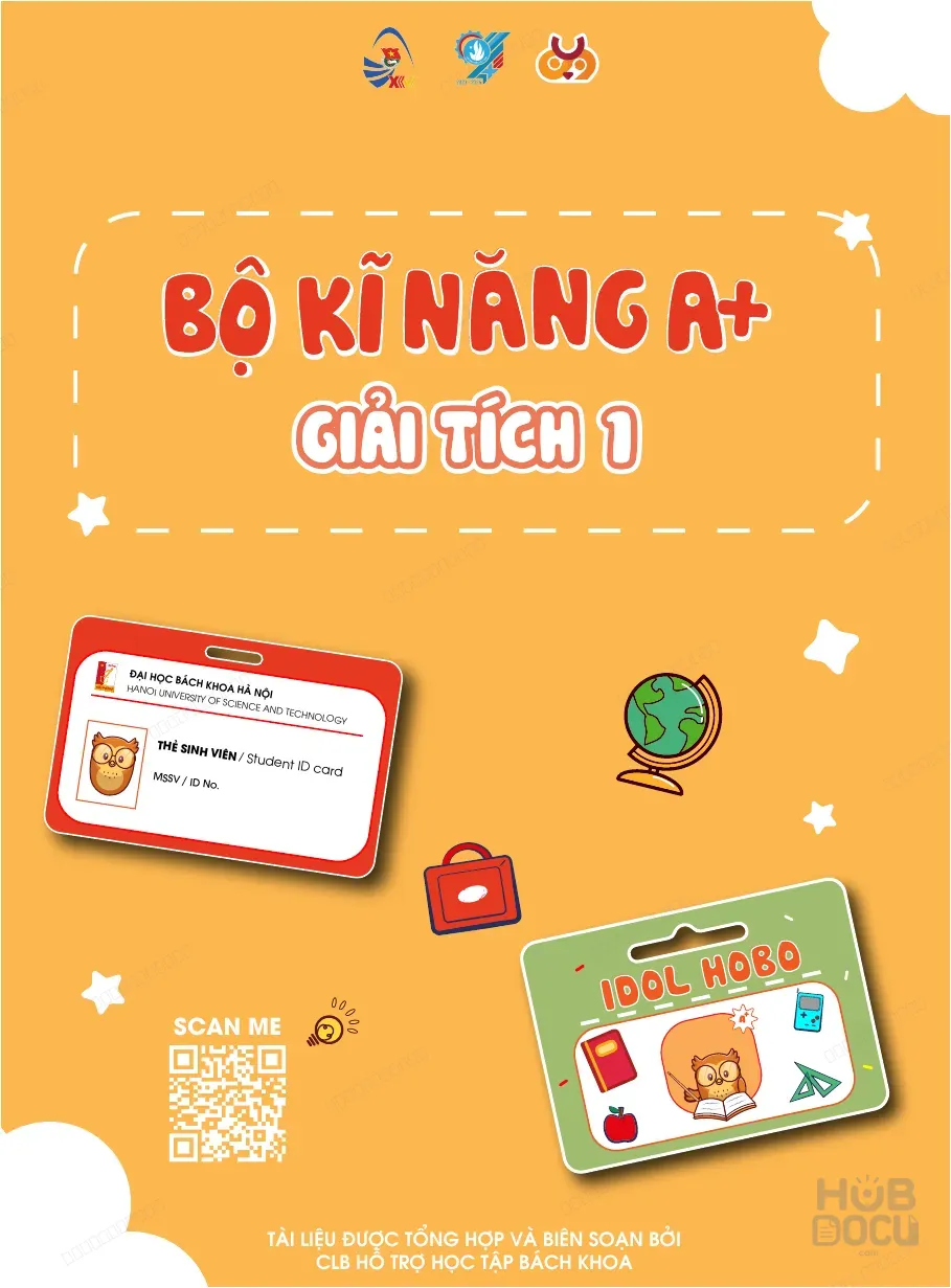 Bộ Kĩ năng A+ Giải tích 1 - CLB Hỗ trợ Học tập Bách khoa