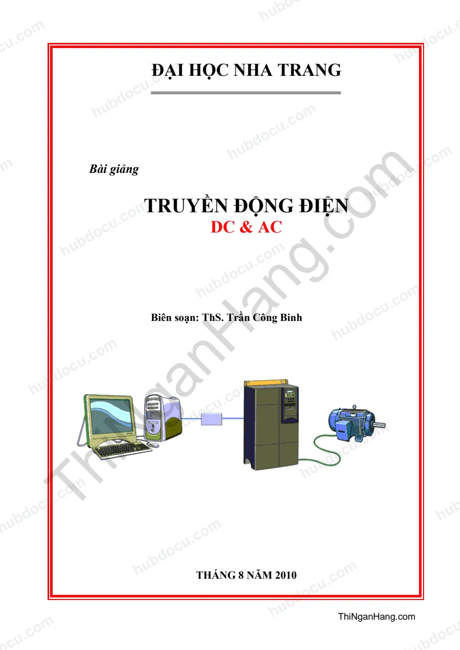 Bài giảng Truyền động điện - Ths Trần Công Binh