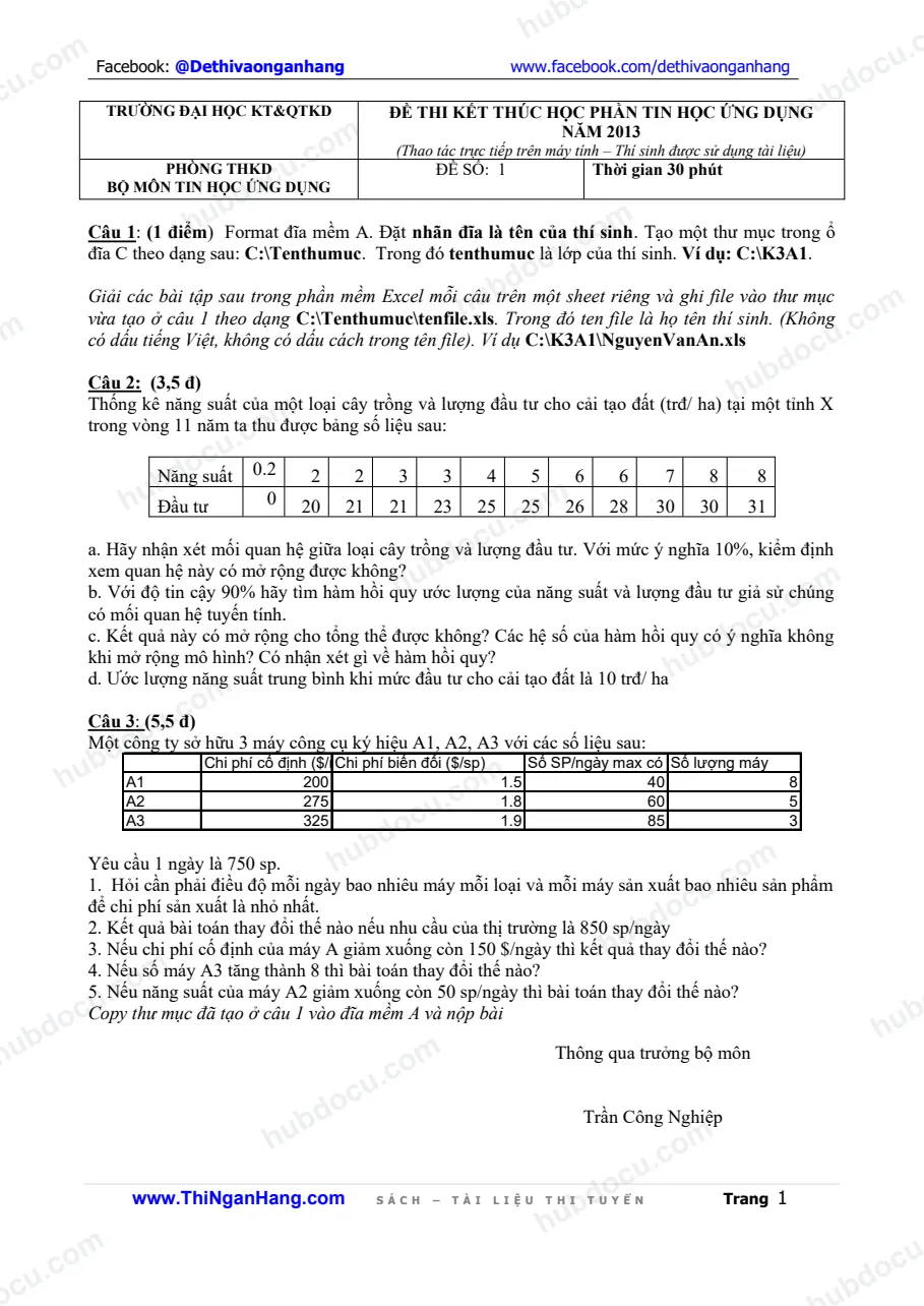 Tin học ứng dụng