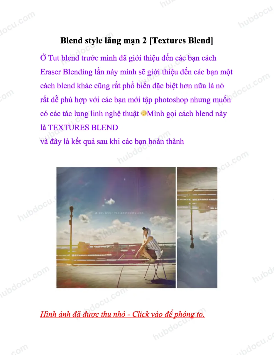 Blend stỵle lãng mạn 2 (Textures Blend)