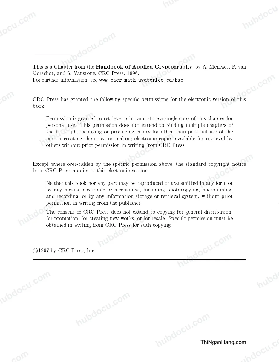 Overview of Cryptography