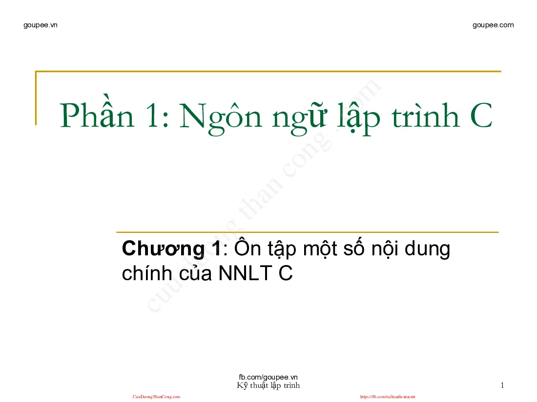 Ngôn ngữ lập trình - Chương 1 1 (HUST)