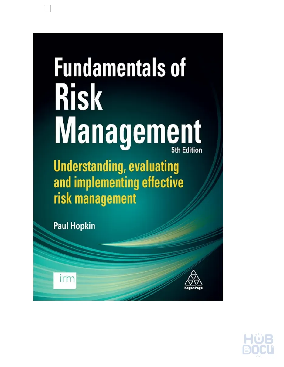 Fundamentals of risk management - Paul Hopkin