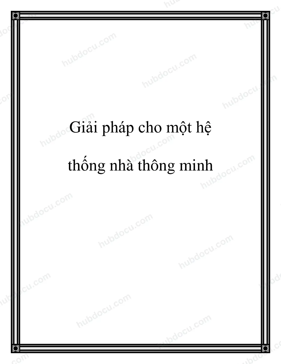 Giải pháp cho một hệ thống thông minh