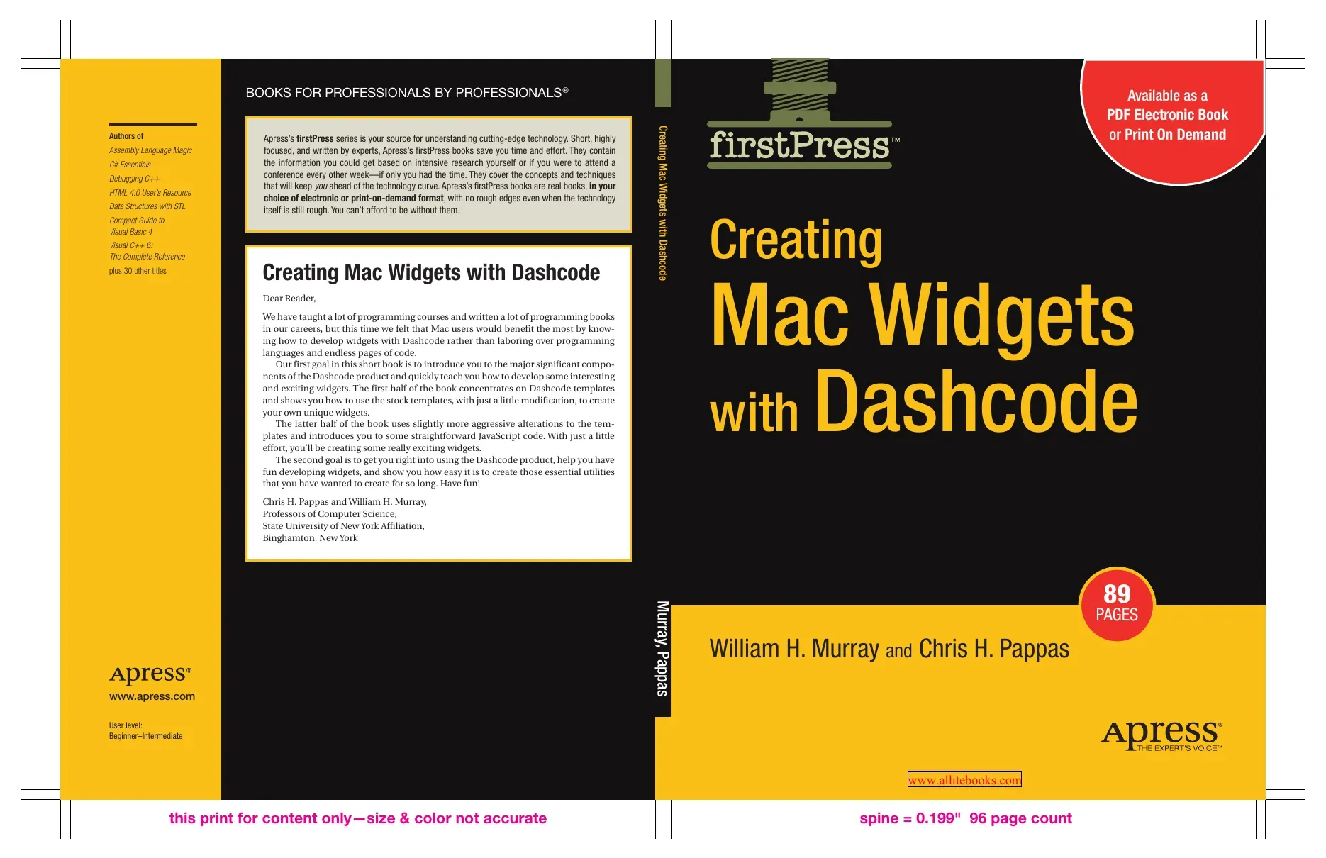 Creating Mac Widgets with Dashcode - Chris H. Pappas and William
