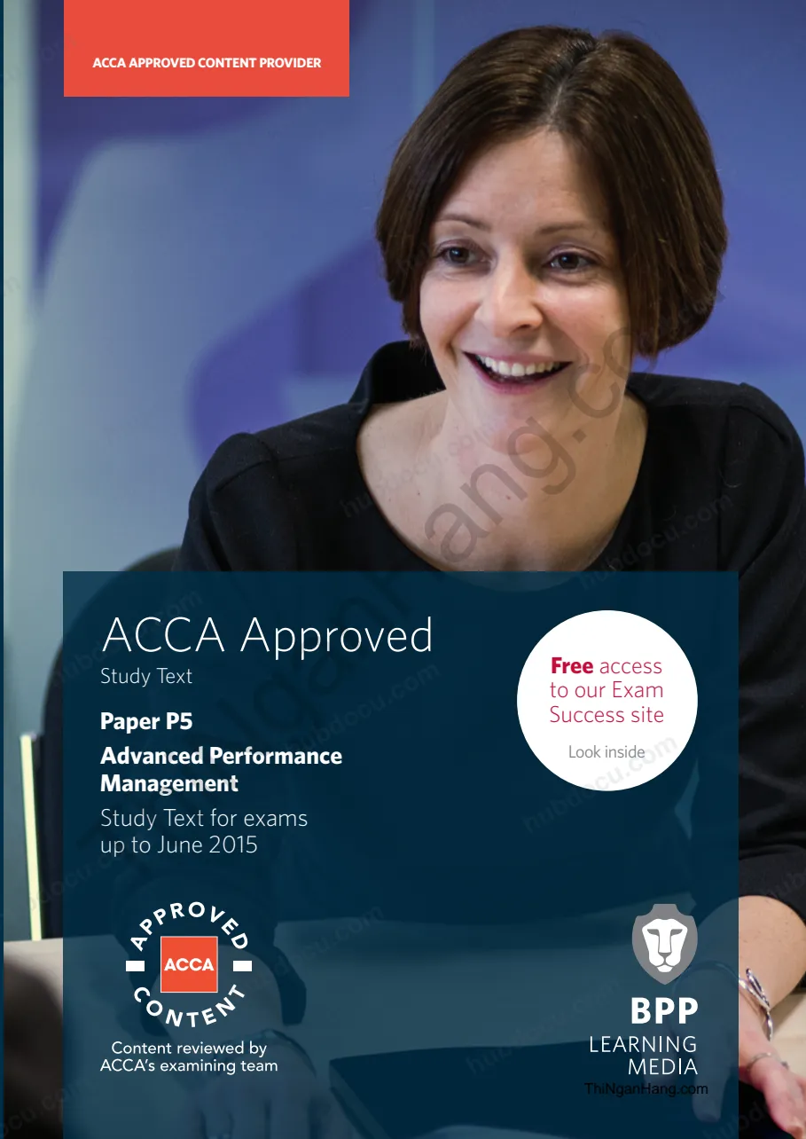 Giáo trình ACCA (P5) Quản lí hiệu quả hoạt động kinh doanh nâng cao (StudyText)