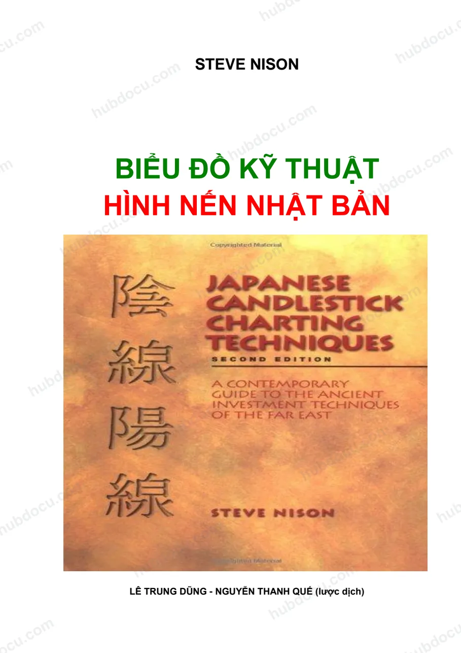 Đồ thị nến Nhật - Steve Nison (1)