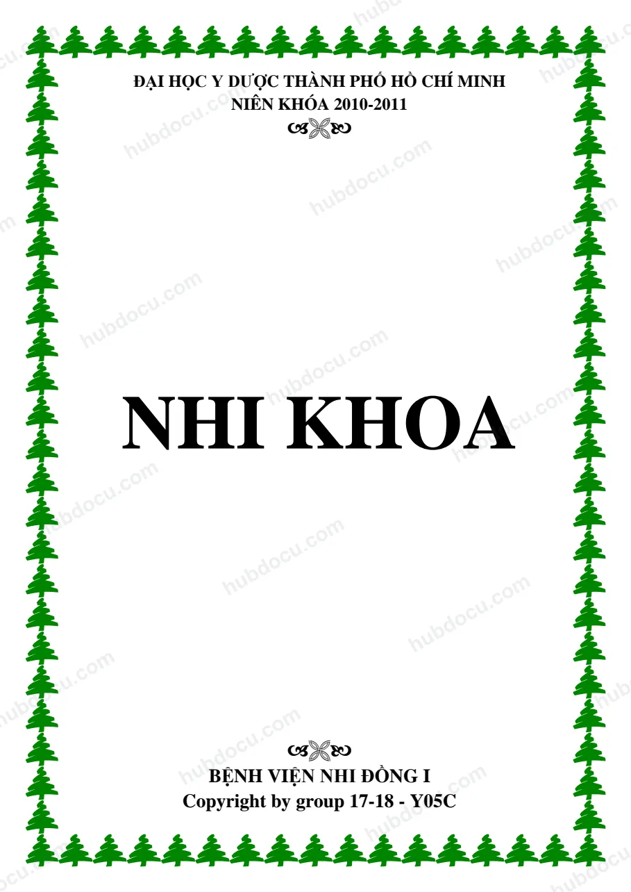 Giáo Trình - Nhi Khoa Y TP.HCM