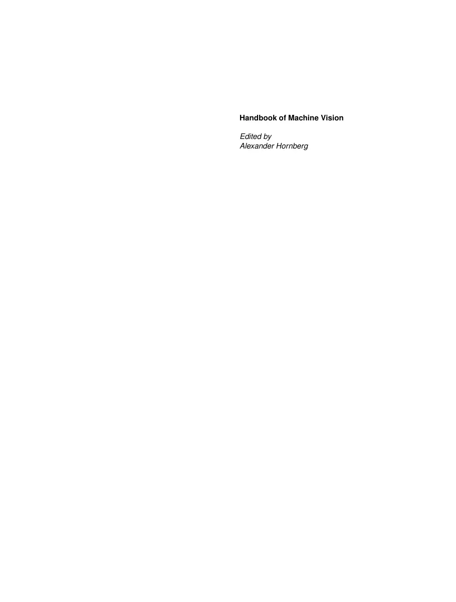 Handbook of machine vision 2006